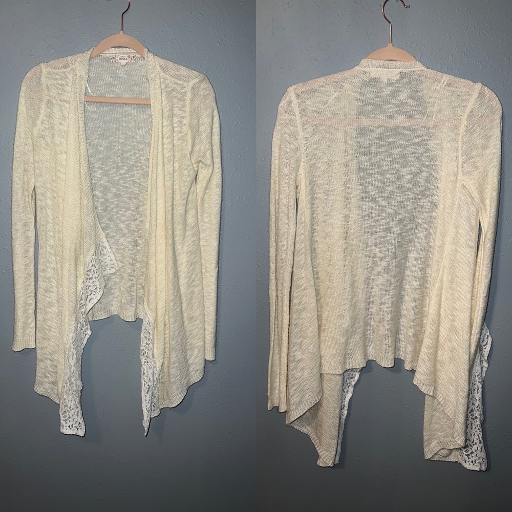 PINK REPUBLIC Cream Colored Cardigan
